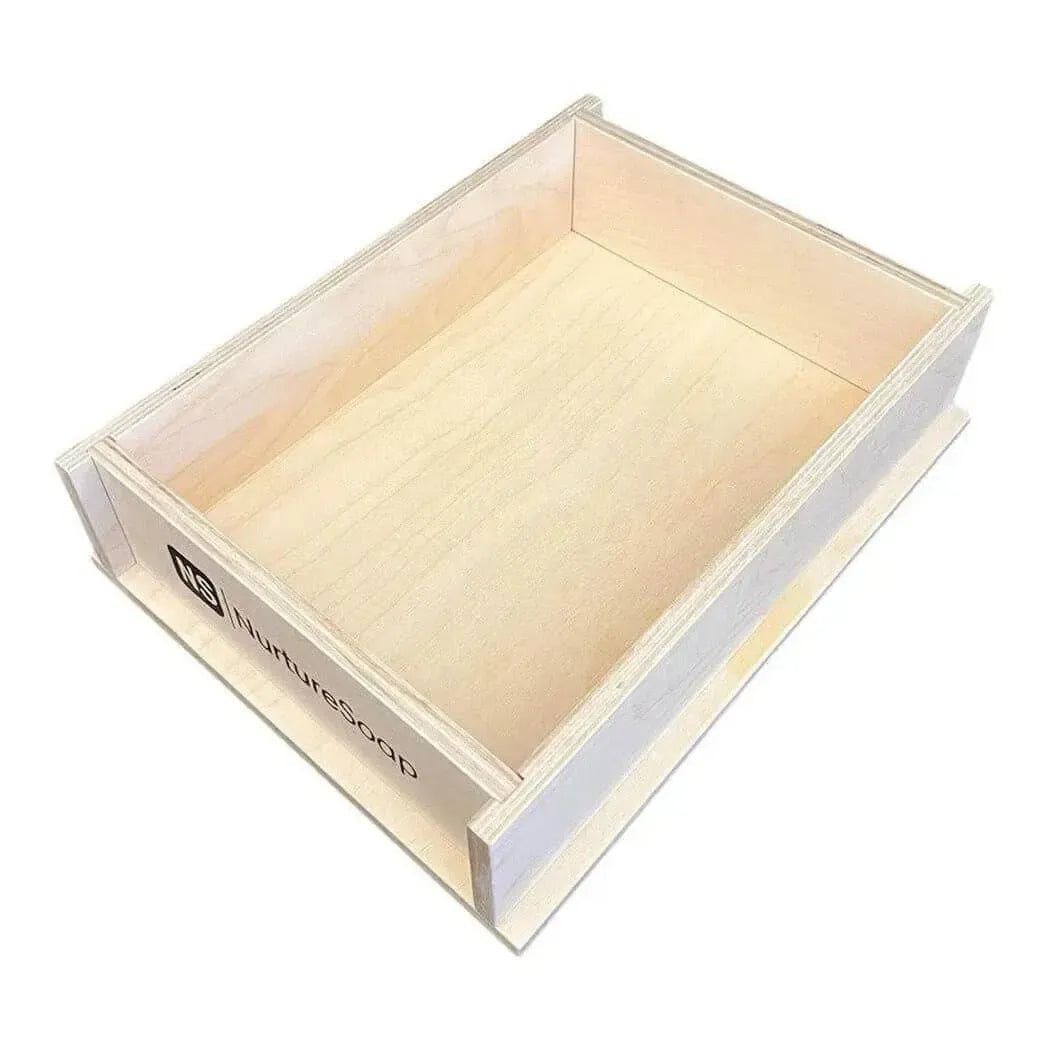 11 lb slab soap mold featuring removable sides for customizable soap sizes and easy liner removal.