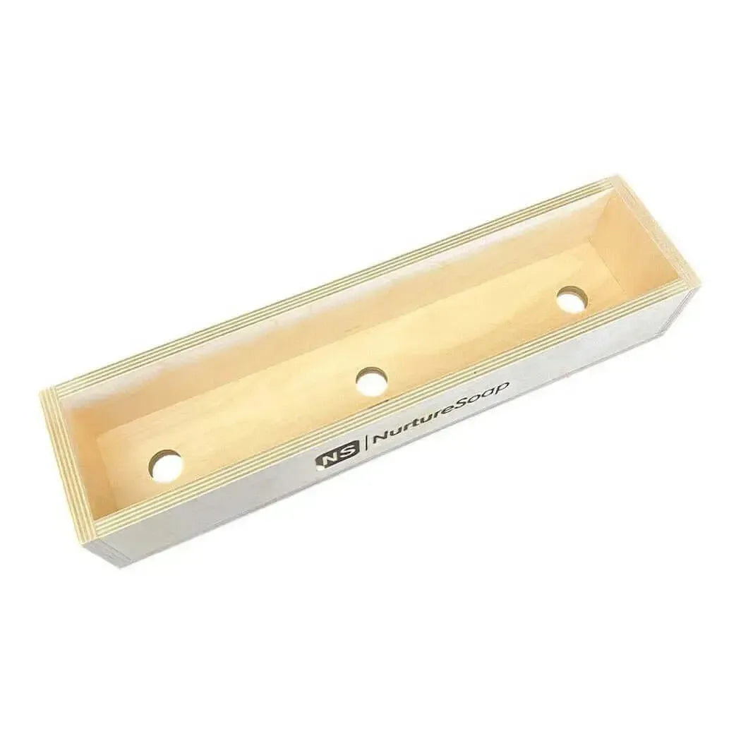 4.5 lb Basic Loaf Soap Mold with easy removal holes for silicone liners, durable design for long-lasting use.