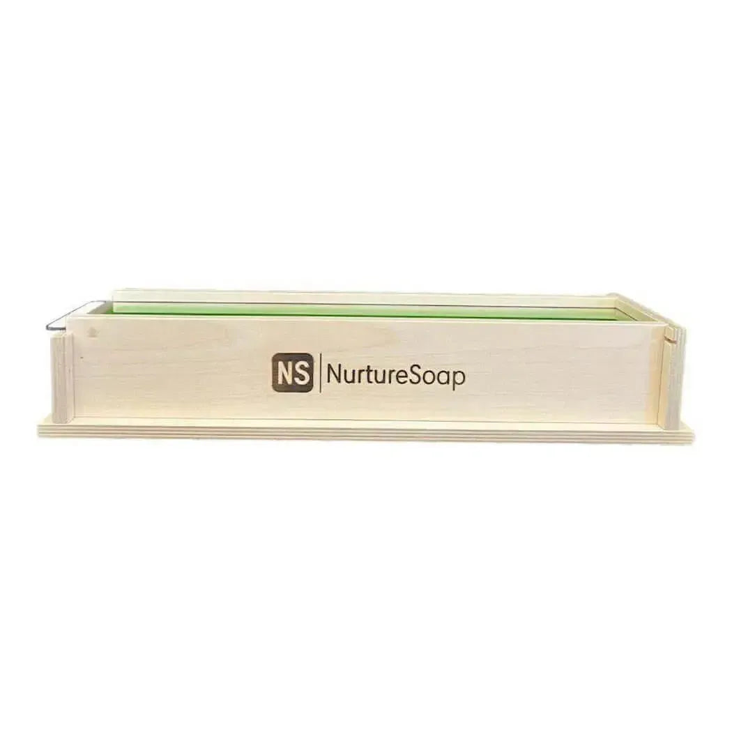 5 lb Premium Soap Mold with clear lid and removable sides for easy monitoring and durable silicone liner.
