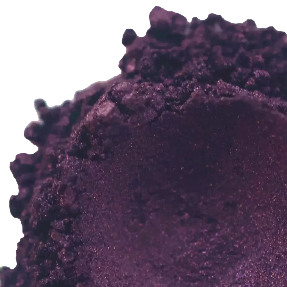 Blackberry Purple Mica eyeshadow in rich deep purple glittery finish