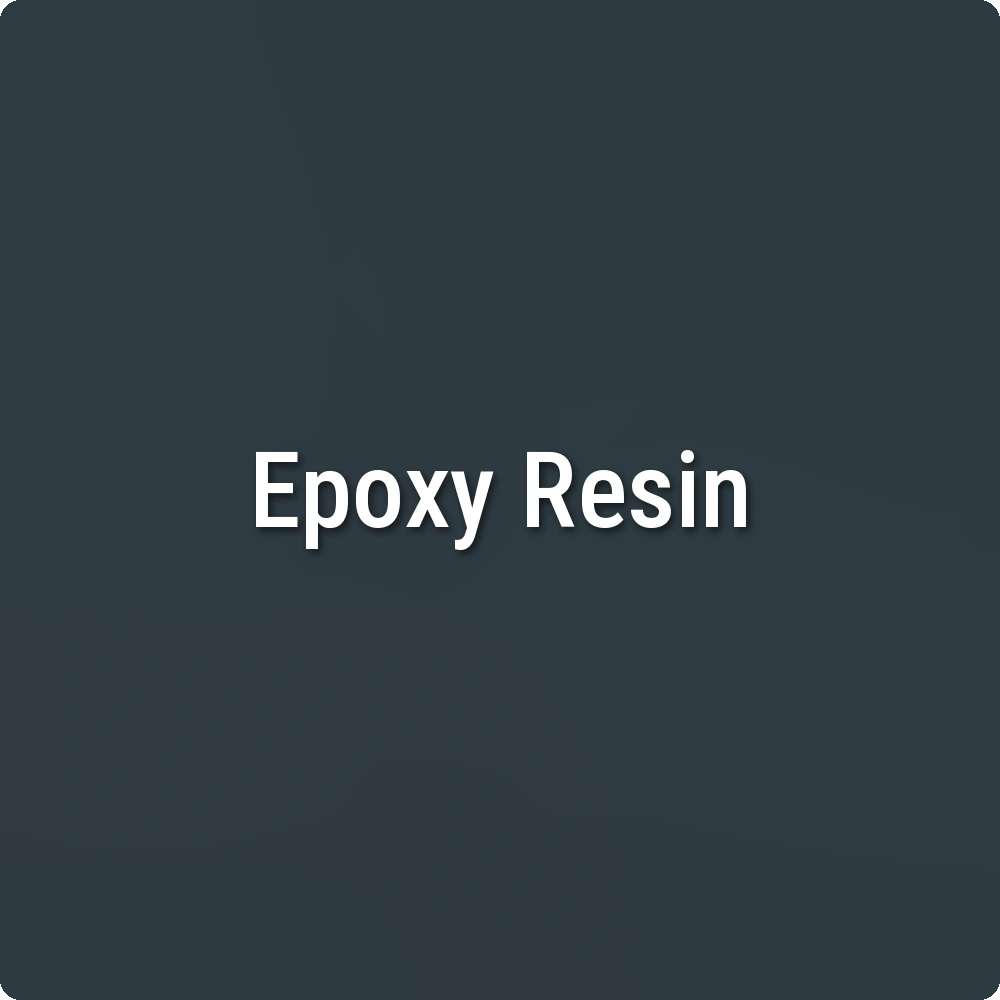 Blackout epoxy resin sample