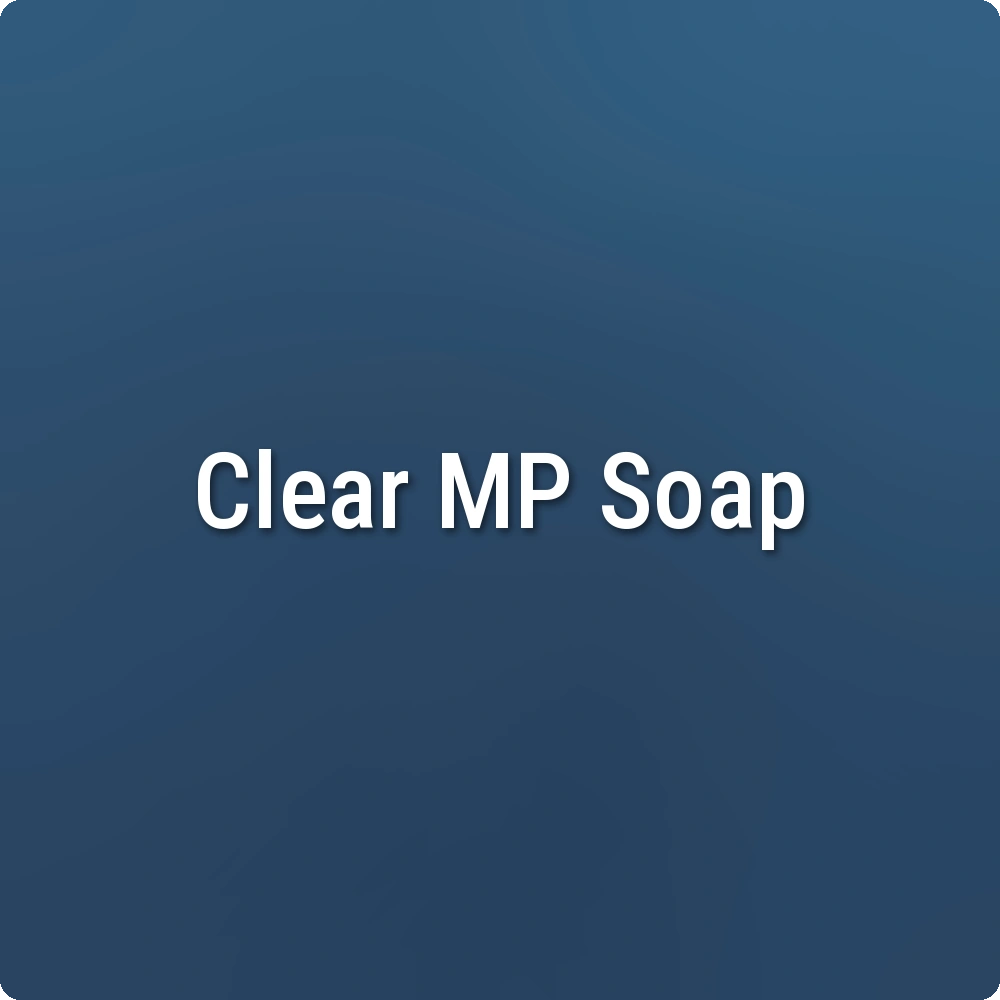 Blue Steel Clear Melt & Pour Soap sample