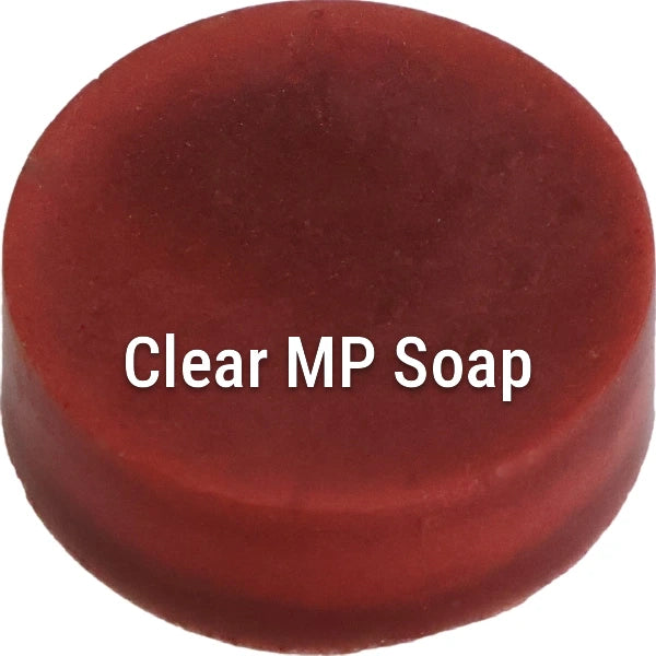 Brick Dust Clear Melt & Pour Soap sample