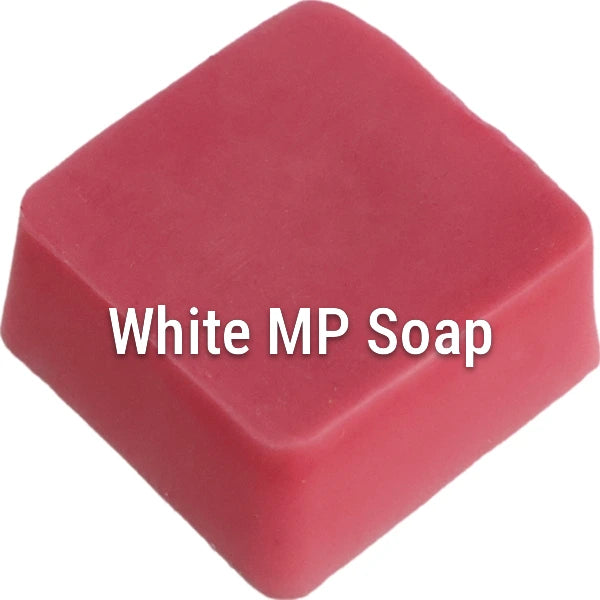 Candy Apple Red White Melt & Pour Soap sample