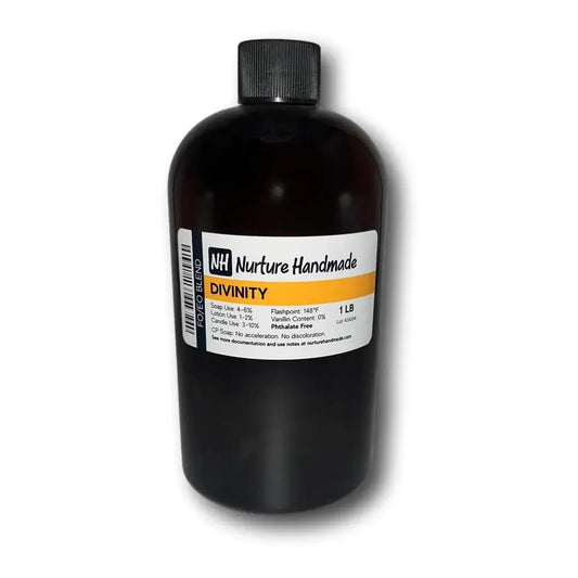 Divinity FO/EO Blend bottle showcasing floral and elegant fragrance notes for a divine experience.