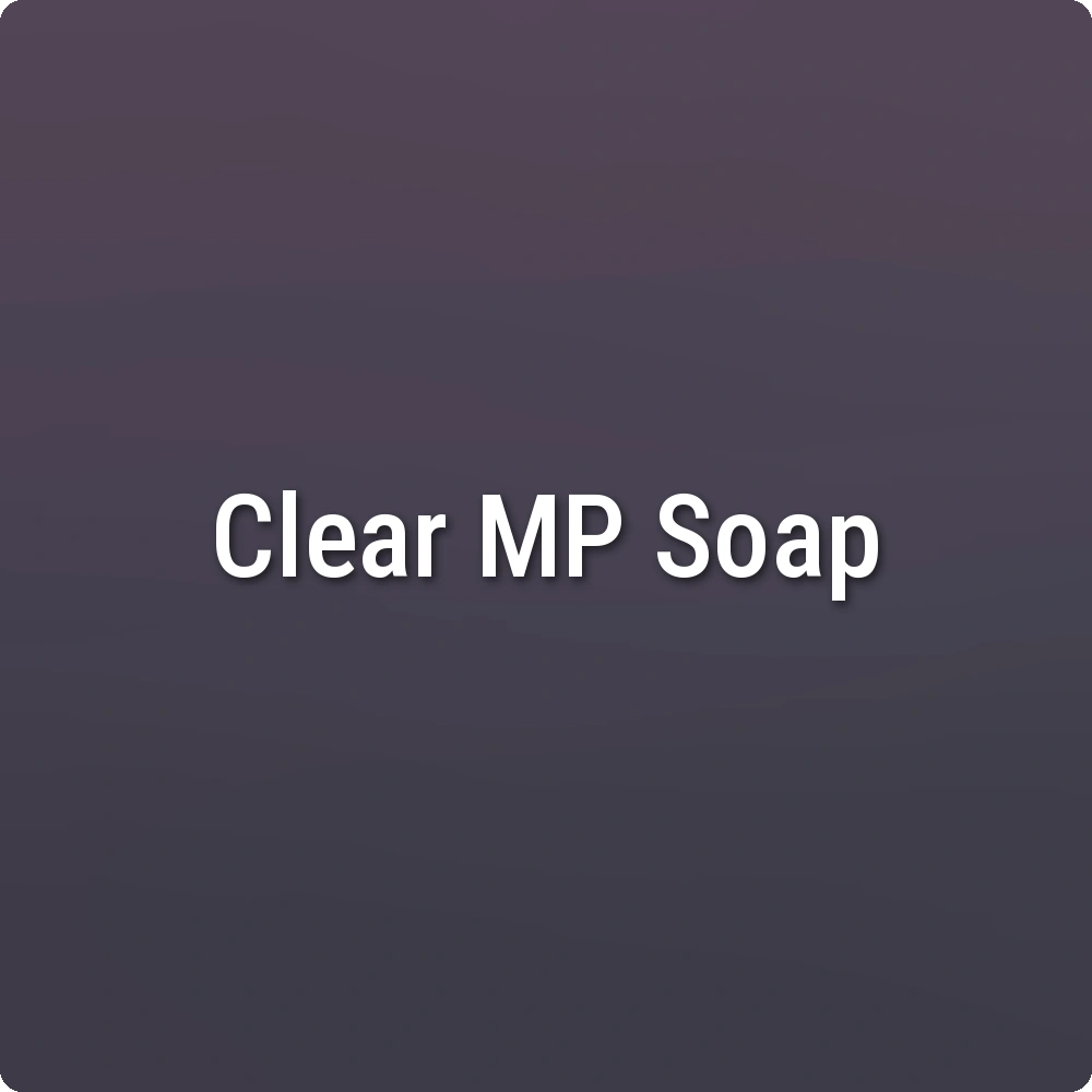Edge Of Night Purple Clear Melt & Pour Soap sample