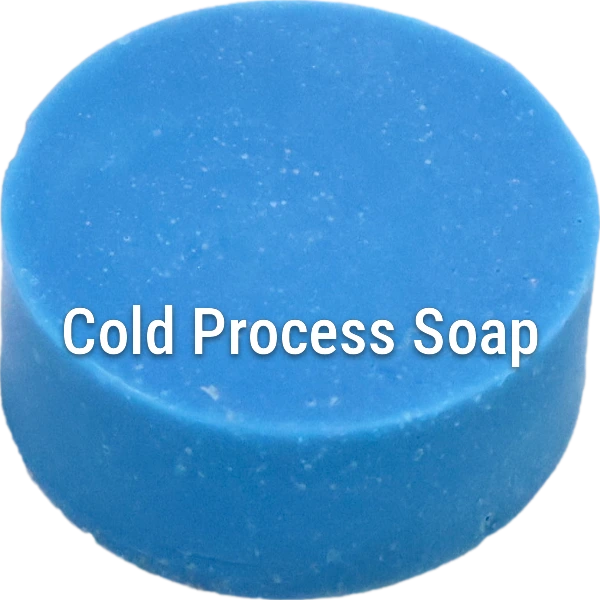 Electric Blue Cold Process Soap sample