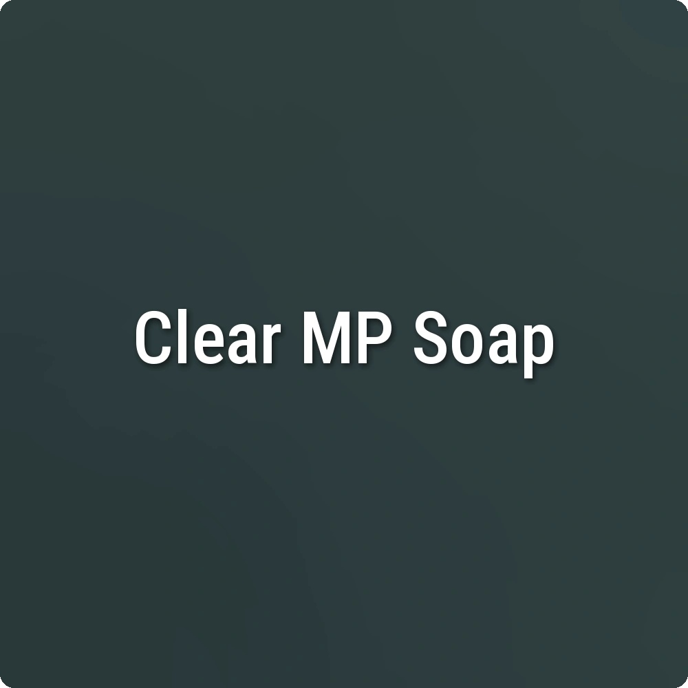 Evergreen Scene Green Clear Melt & Pour Soap sample