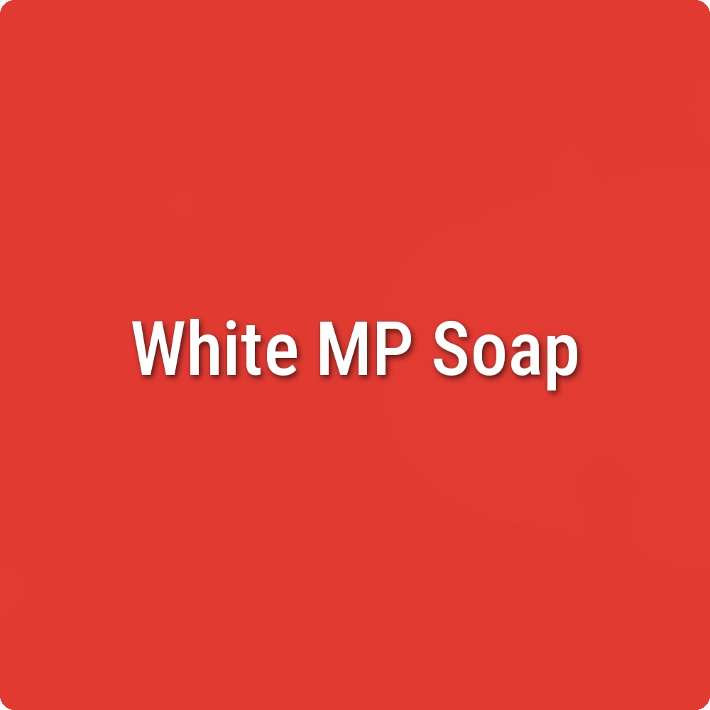 Fluorescent Neon Deep Orange White Melt & Pour Soap sample