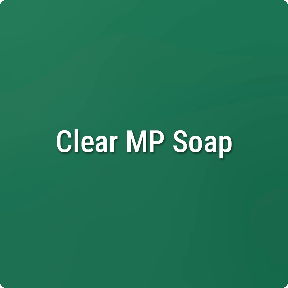 Green Vibrance Clear Melt & Pour Soap sample