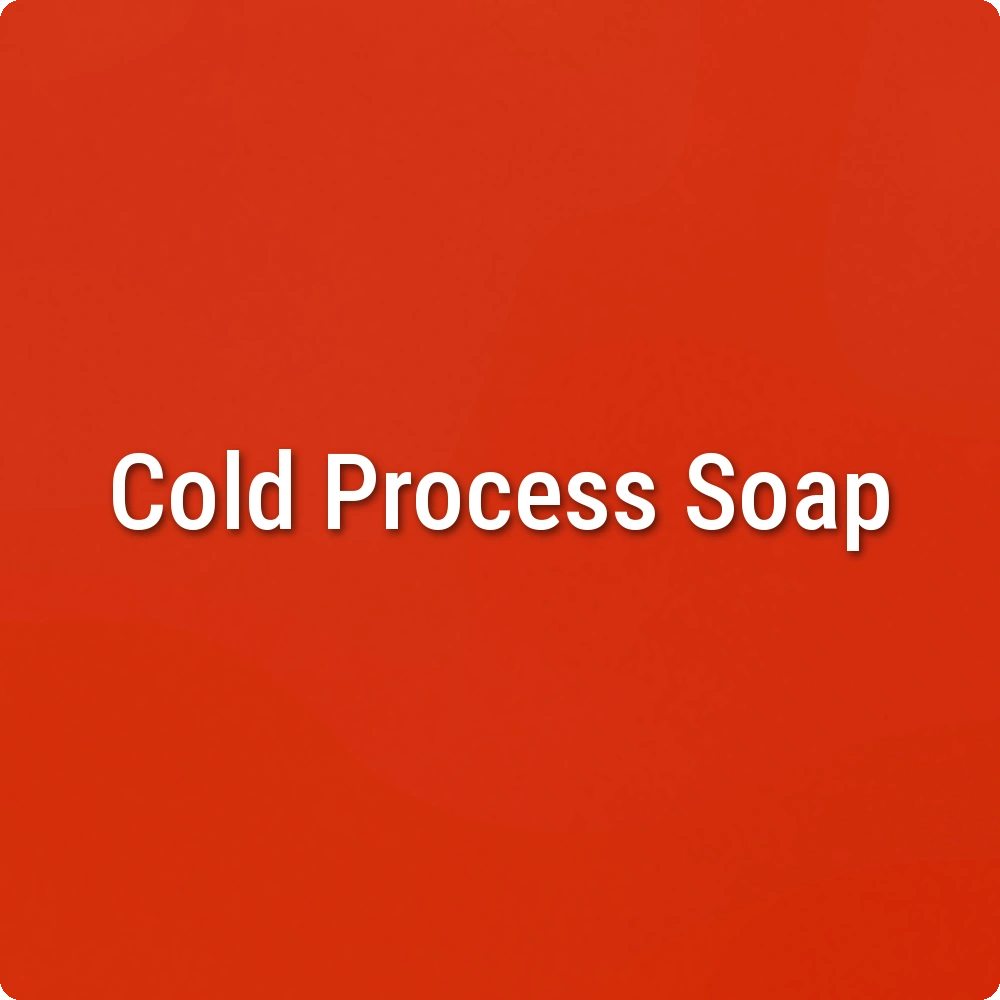High Voltage Red Cold Process Soap sample