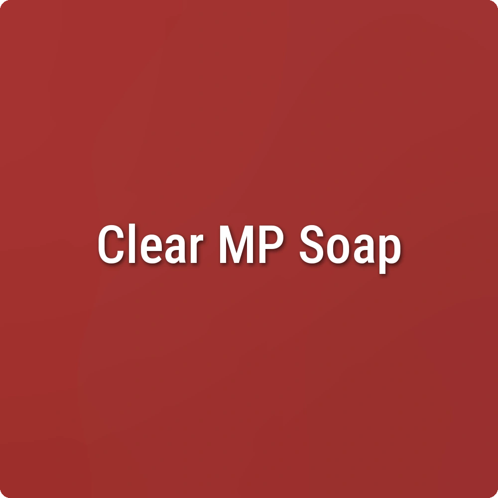 High Voltage Red Clear Melt & Pour Soap sample