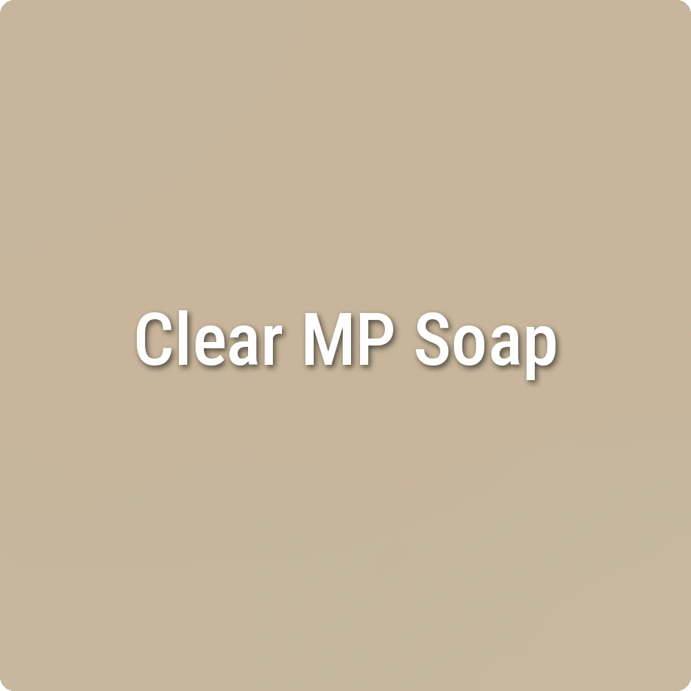 Lunar Glow White Clear Melt & Pour Soap sample