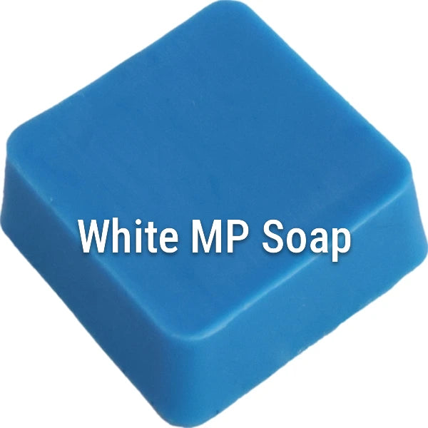 Fluorescent Neon Blue White Melt & Pour Soap sample