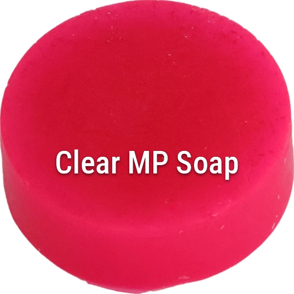 Fluorescent Neon Magenta Clear Melt & Pour Soap sample