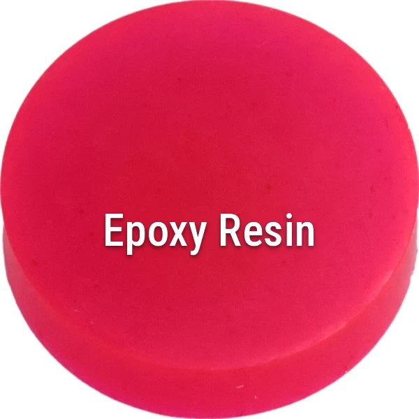 Fluorescent Neon Magenta epoxy resin sample