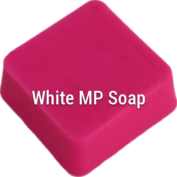 Fluorescent Neon Magenta White Melt & Pour Soap sample