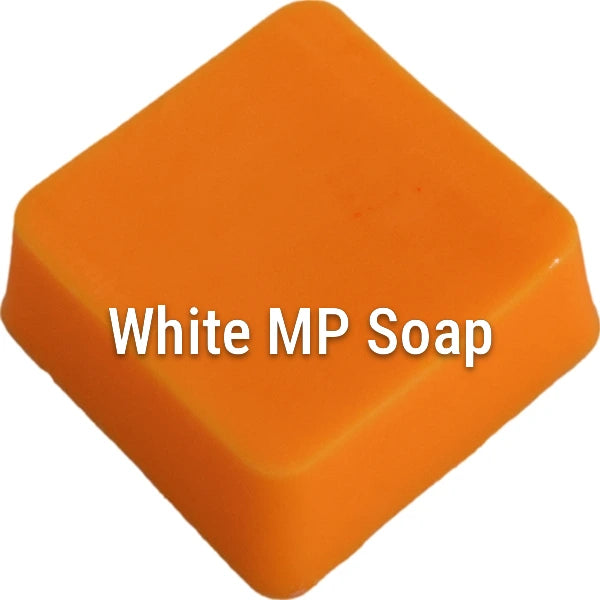 Fluorescent Neon Orange-Yellow White Melt & Pour Soap sample