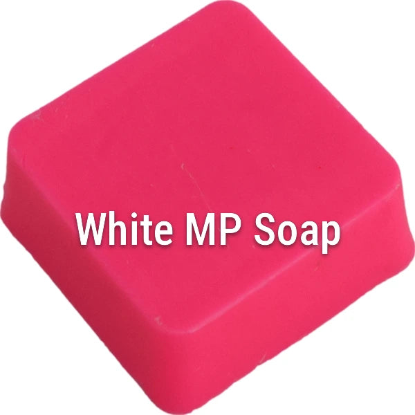 Fluorescent Neon Pink White Melt & Pour Soap sample