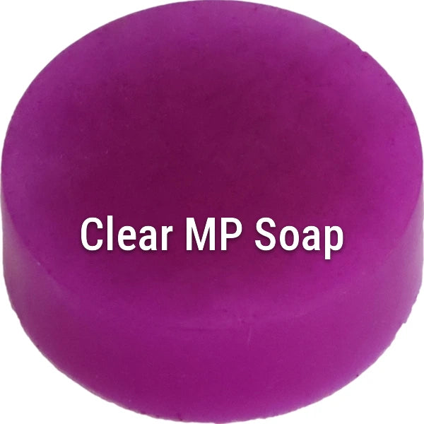 Fluorescent Neon Purple Clear Melt & Pour Soap sample