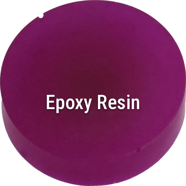 Fluorescent Neon Purple epoxy resin sample