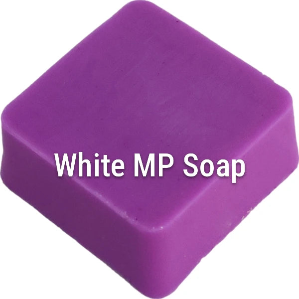 Fluorescent Neon Purple White Melt & Pour Soap sample