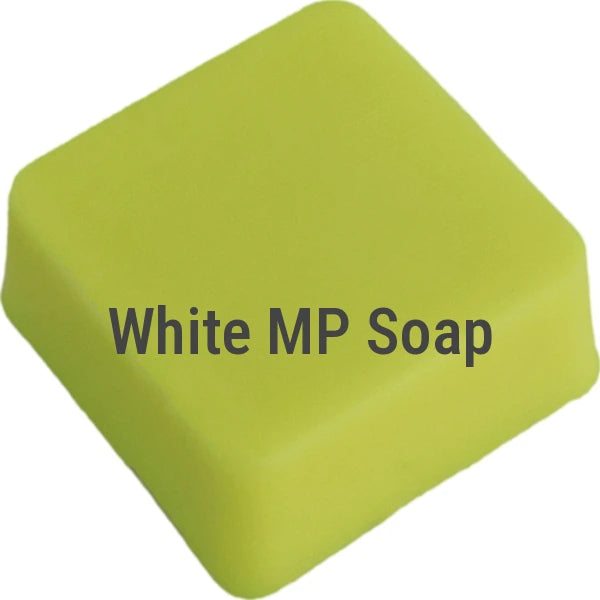Fluorescent Neon Yellow White Melt & Pour Soap sample