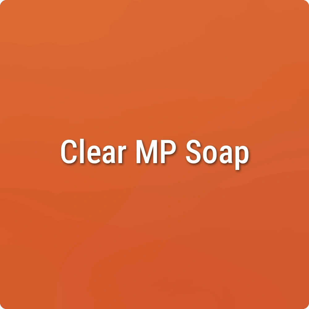 Pulp Fiction Orange Clear Melt & Pour Soap sample