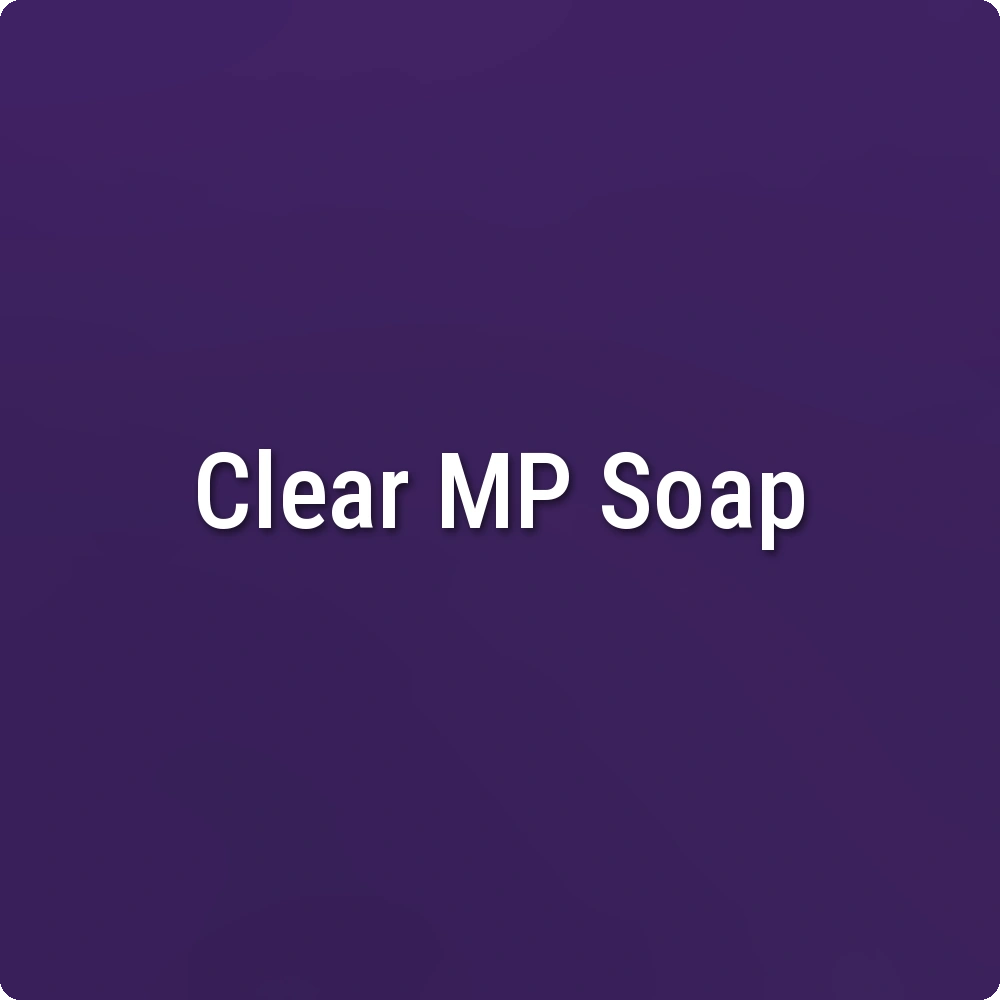 Queen For A Day Purple Clear Melt & Pour Soap sample