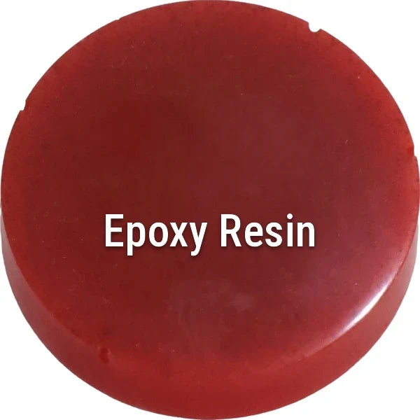 Really Red epoxy resin sample