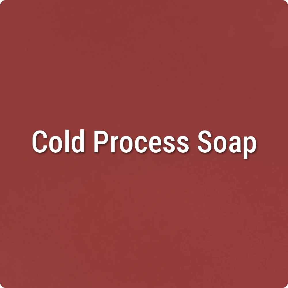 Ruby Red Cold Process Soap sample