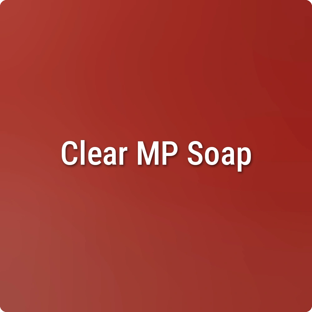 Ruby Red Clear Melt & Pour Soap sample