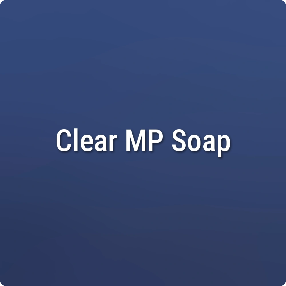 Twilight Zone Navy Clear Melt & Pour Soap sample
