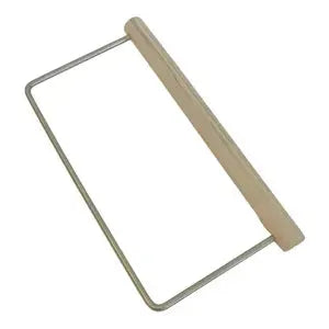 Hanger swirl tool for creating intricate designs in loaf molds, perfect for butterfly and funnel swirls.