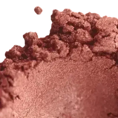 Rich, shimmery brown makeup powder perfect for adding a touch of glam to any look.