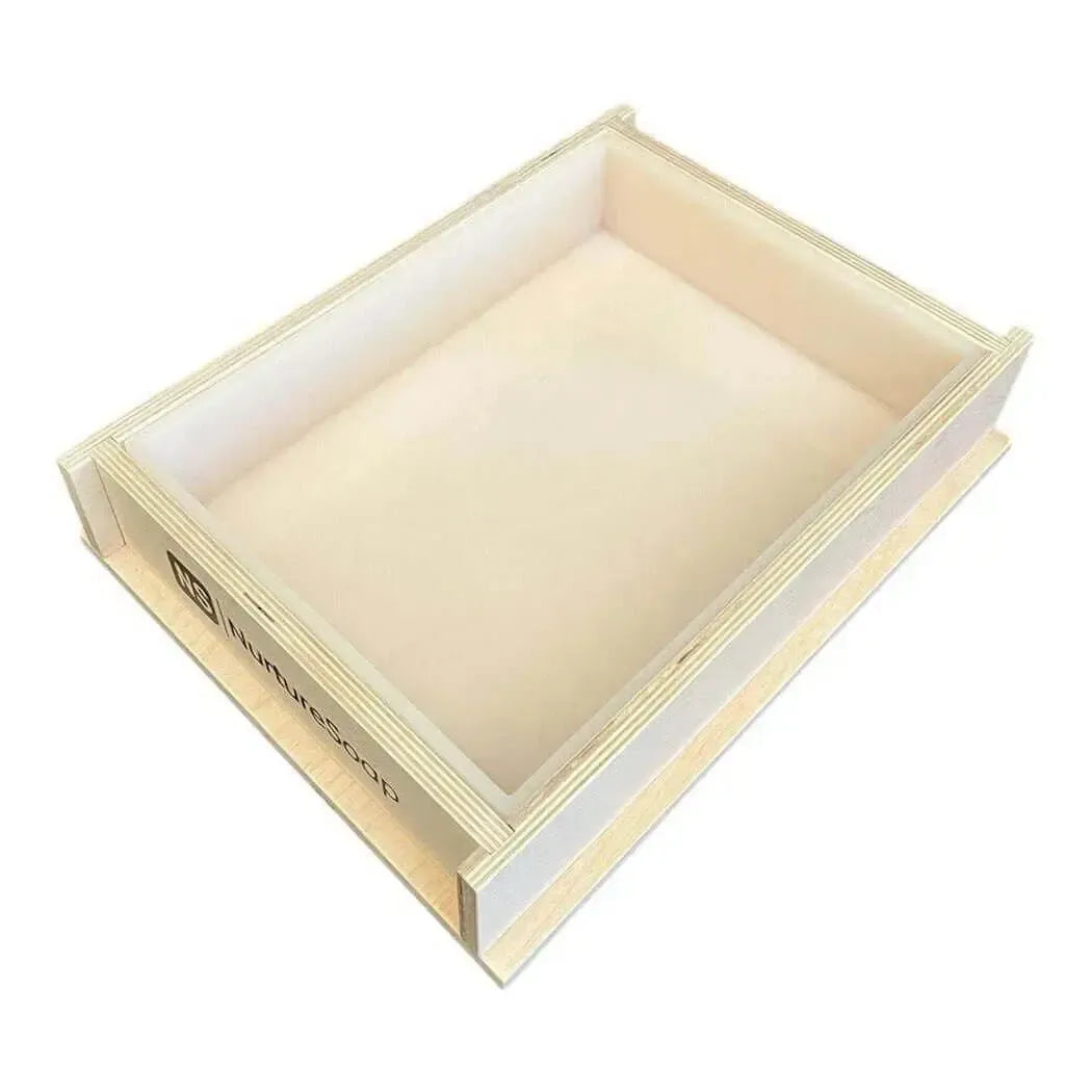 12 lb Basic Slab Soap Mold for easy soap making with removable sides and customizable dimensions.