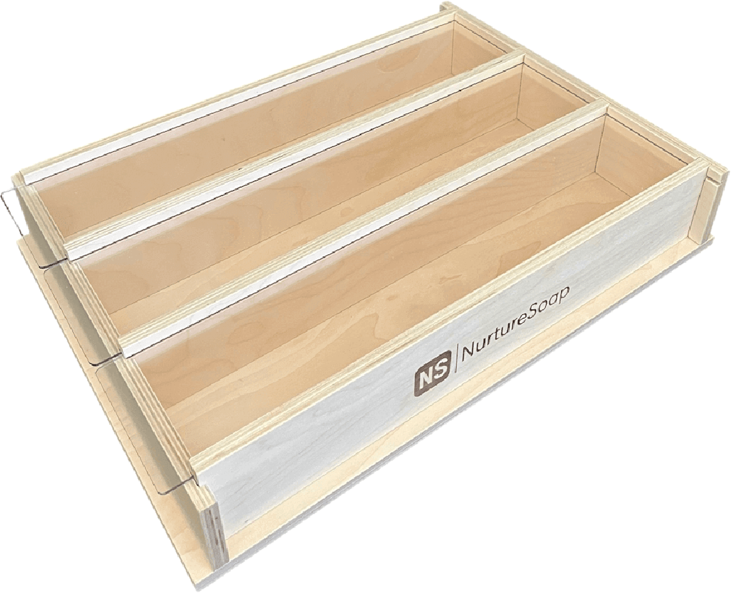 15 lb Triple Premium Soap Mold with clear lids and removable sides for easy soap removal and better quality.