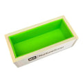 2.5 lb Basic Soap Mold with nurturesoap logo and green silicone liner