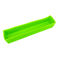 Vibrant lime green silicone rectangular tray for 7.5 lb loaf liner