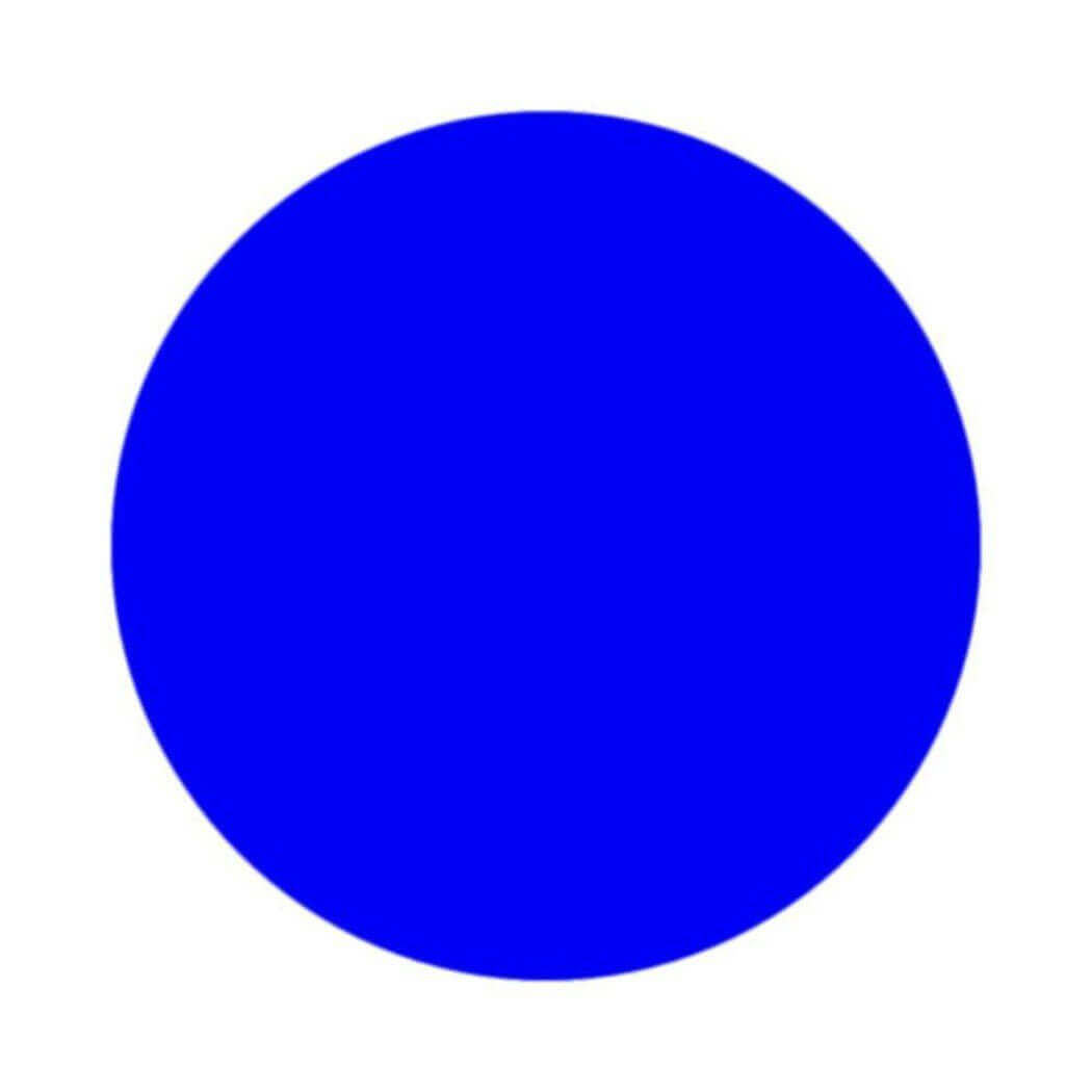 Blue circle against white background, symbolizing creativity and uniqueness, perfect for the Nurture Handmade brand.