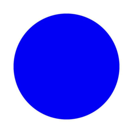 Solid blue circle on a white background representing Nurture Handmade aesthetics