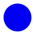 Vibrant royal blue circle of certified lake powder from Blue 1 Batch