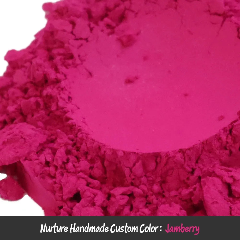 Vibrant fuchsia Jamberry Purple Pink Mica powder with smooth texture