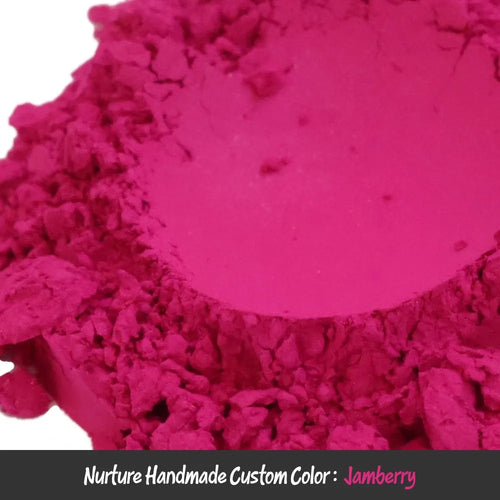 Vibrant fuchsia Jamberry Purple Pink Mica powder with smooth texture