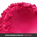 Vibrant fuchsia Material Girl Pink Mica Pigment Blend powder with crumbly texture