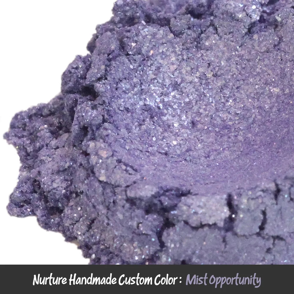 Mist Opportunity Purple Mica textured shimmering purple eyeshadow with glittery finish