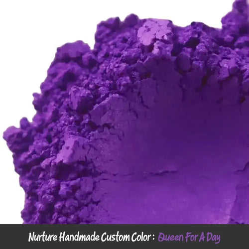 Queen for a Day purple mica pigment blend with vibrant crumbly texture