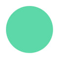 Solid mint green circle from Turquoise Dye Powder
