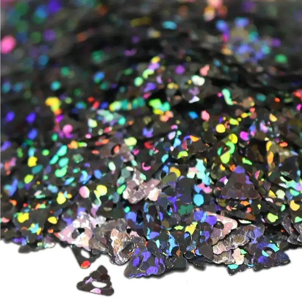 Unicorn Poop holographic biodegradable glitter with rainbow reflections