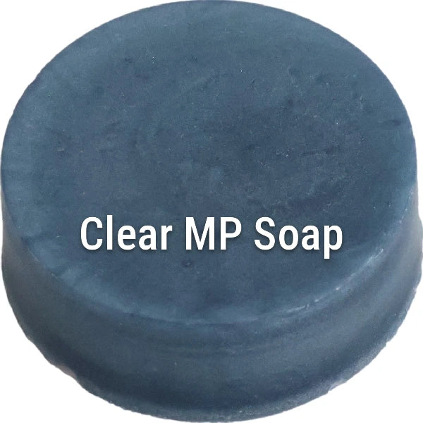Baby Blue Clear Melt & Pour Soap sample